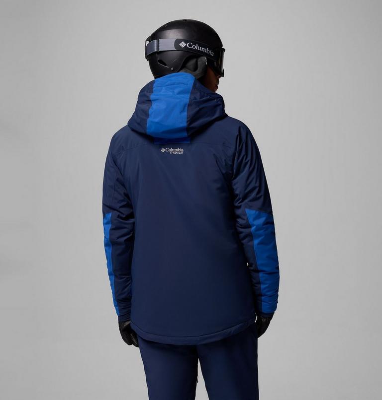 Men's Cirque Bowl Waterproof Insulated Ski Jacket, Color: Collegiate Navy, Mountain Blue, image 3