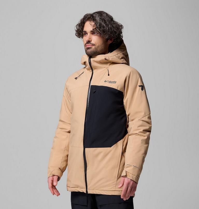 Men's Winter District III Waterproof Ski Jacket, Color: Canoe, Black, image 4