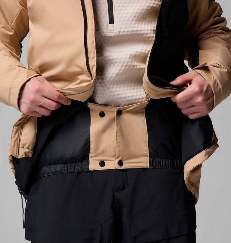 Men's Winter District III Waterproof Ski Jacket, Color: Canoe, Black, image 7