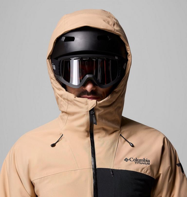 Men's Winter District III Waterproof Ski Jacket, Color: Canoe, Black, image 12