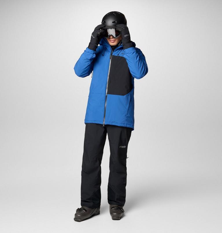 Chaqueta de esquí impermeable Winter District III para hombre, Color: Mountain Blue, Black, image 3