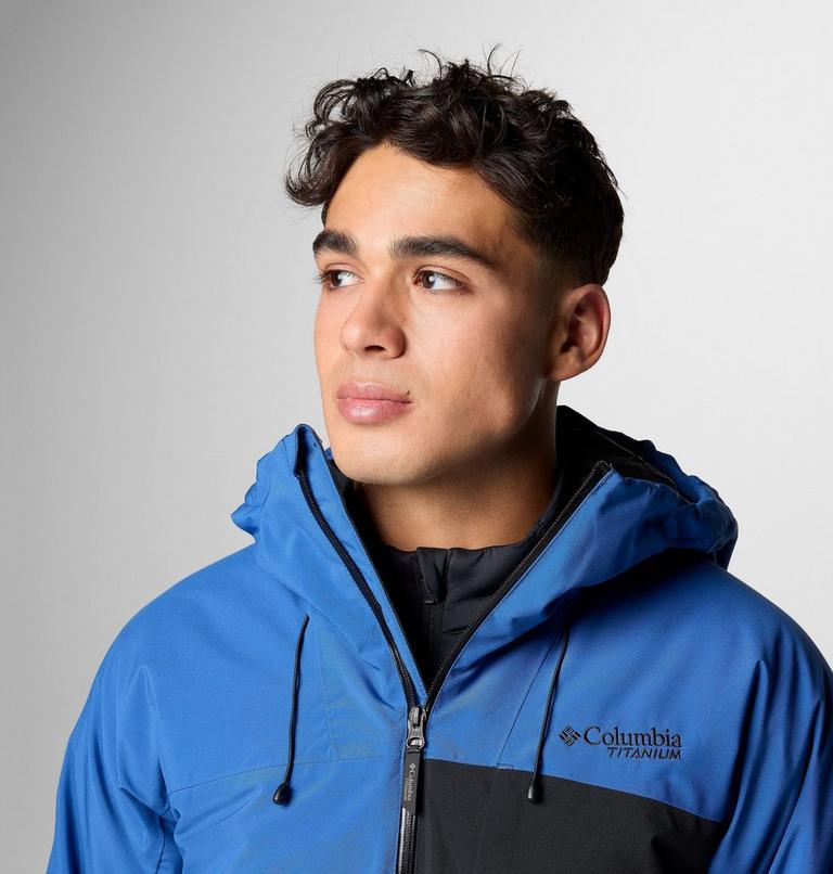 Chaqueta de esquí impermeable Winter District III para hombre, Color: Mountain Blue, Black, image 5