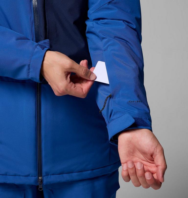 Chaqueta de esquí impermeable Winter District III para hombre, Color: Mountain Blue, Collegiate Navy, image 10