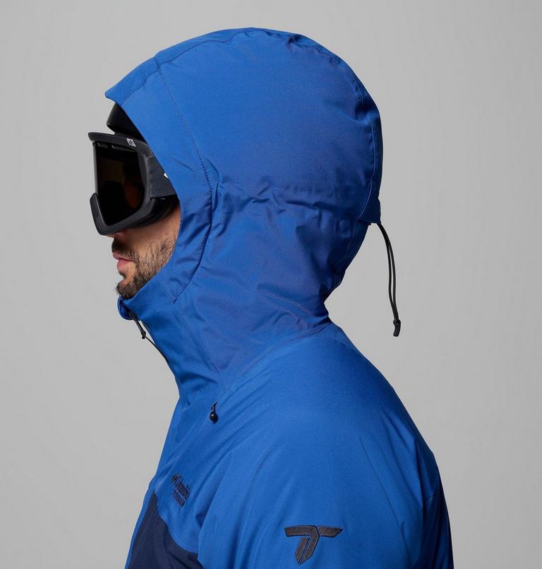 Chaqueta de esquí impermeable Winter District III para hombre, Color: Mountain Blue, Collegiate Navy, image 12