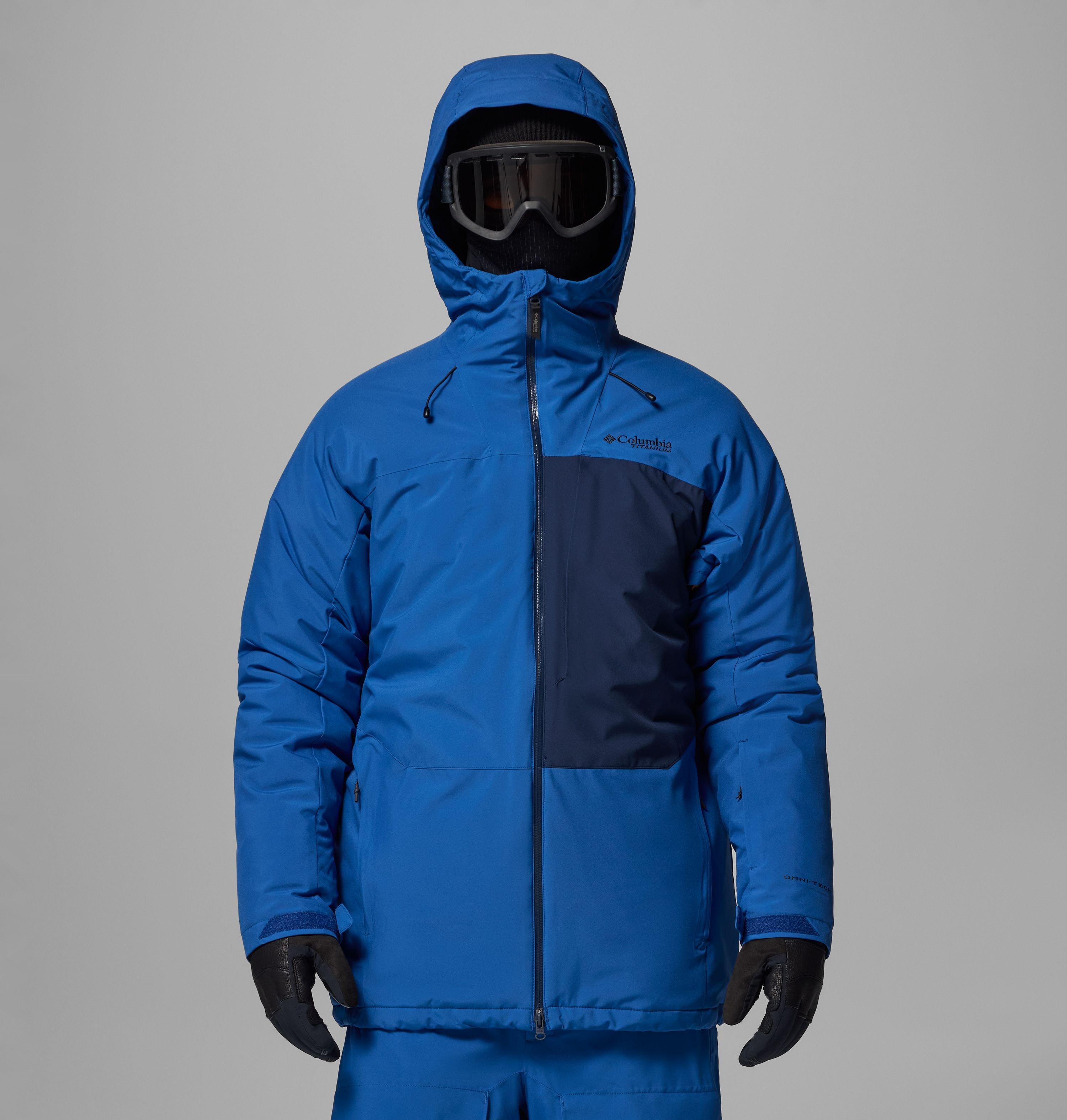 Columbia Sportswear Men's Blue Columbia - Winter District™ Iii Waterproof Ski Jacket - Mountain Collegiate Navy Small
