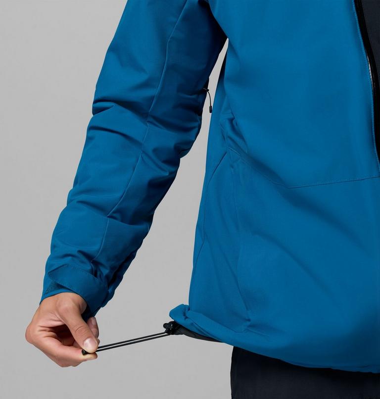 Men's Winter District III Waterproof Ski Jacket, Color: Phoenix Blue, Black, image 13