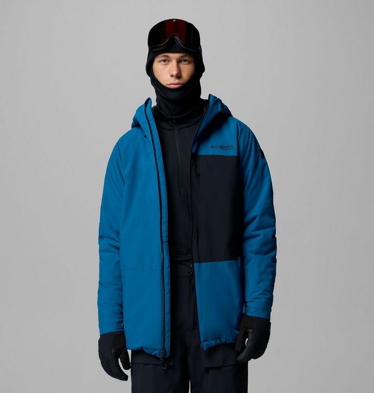 Men's Winter District III Waterproof Ski Jacket, Color: Phoenix Blue, Black, image 5