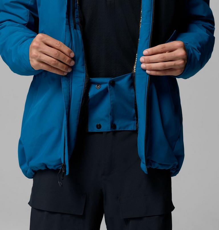 Men's Winter District III Waterproof Ski Jacket, Color: Phoenix Blue, Black, image 7