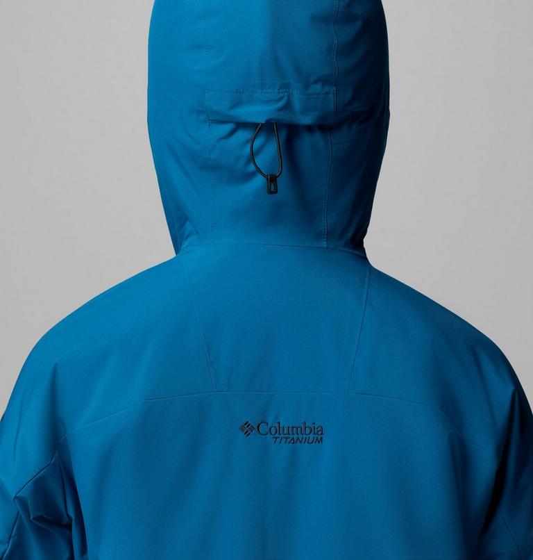 Men's Winter District III Waterproof Ski Jacket, Color: Phoenix Blue, Black, image 10