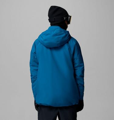 Men's Winter District III Waterproof Ski Jacket, Color: Phoenix Blue, Black, image 7