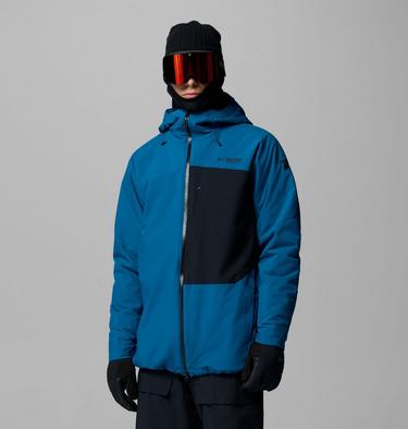 Men's Winter District III Waterproof Ski Jacket, Color: Phoenix Blue, Black, image 5