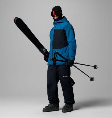 Men's Winter District III Waterproof Ski Jacket, Color: Phoenix Blue, Black, image 6