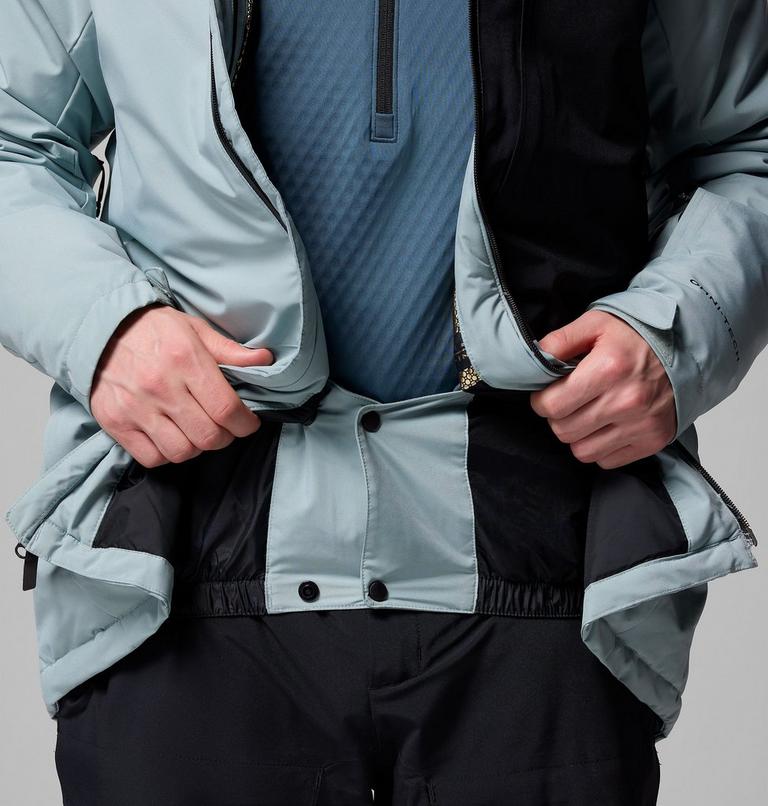 Men's Winter District III Waterproof Ski Jacket, Color: Crushed Blue, Black, image 7
