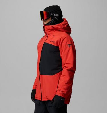 Men's Winter District III Waterproof Ski Jacket, Color: Super Sonic, Black, image 4