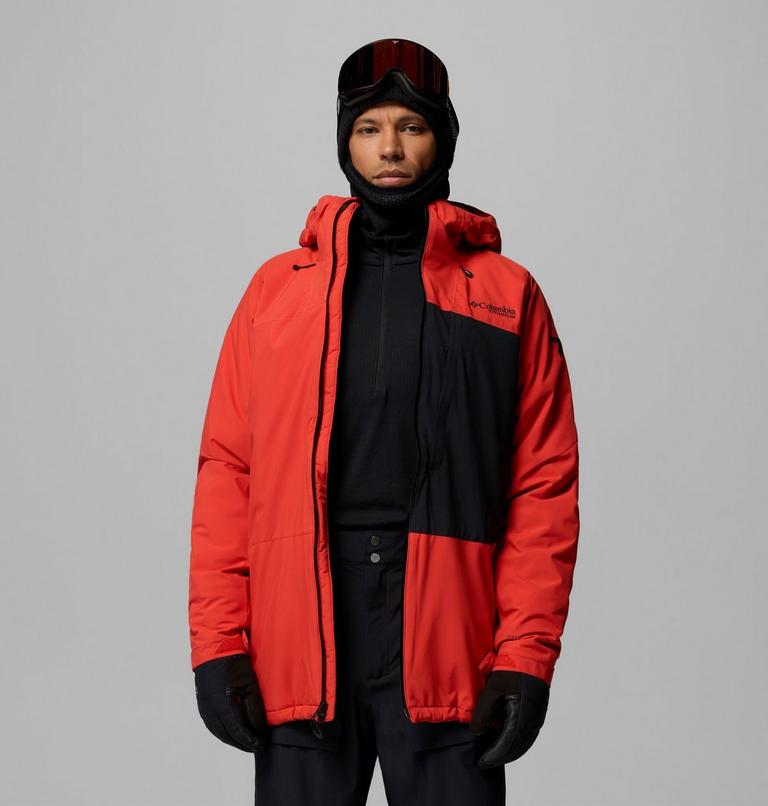 Men's Winter District III Waterproof Ski Jacket, Color: Super Sonic, Black, image 5