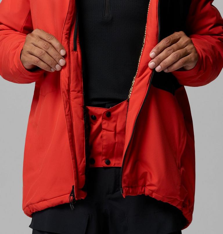 Men's Winter District III Waterproof Ski Jacket, Color: Super Sonic, Black, image 7