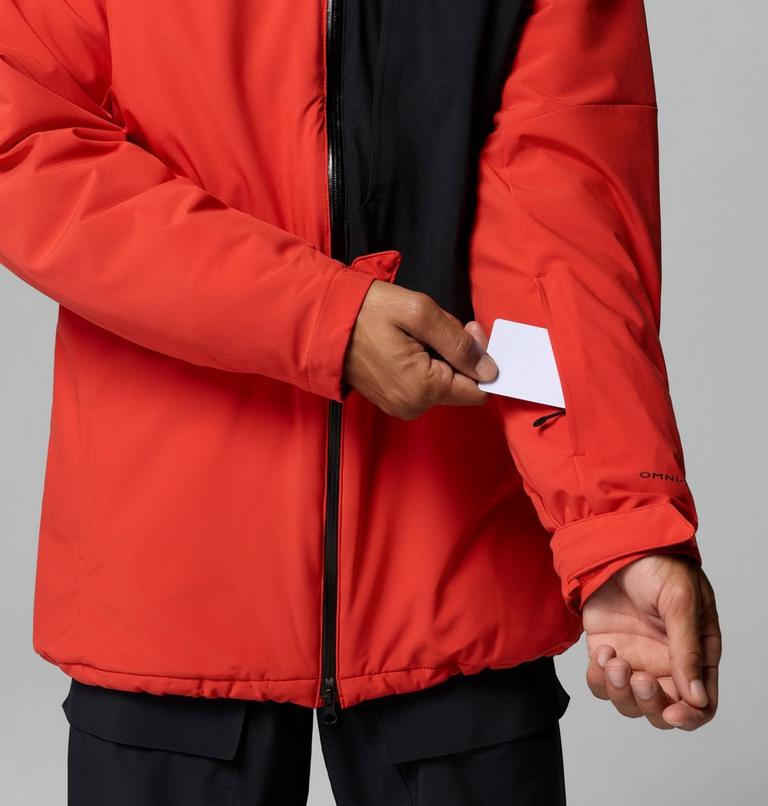 Men's Winter District III Waterproof Ski Jacket, Color: Super Sonic, Black, image 12