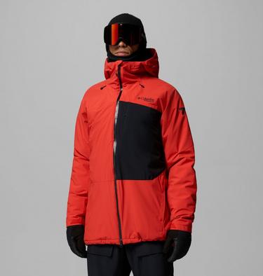 Men's Winter District III Waterproof Ski Jacket, Color: Super Sonic, Black, image 1