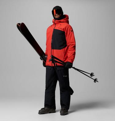 Men's Winter District III Waterproof Ski Jacket, Color: Super Sonic, Black, image 2