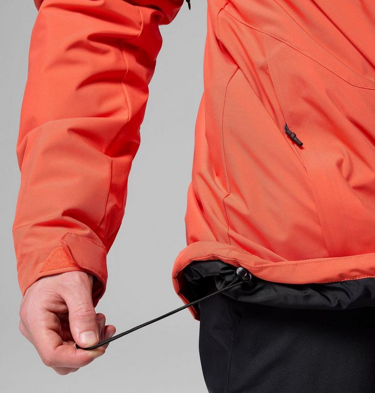 Men's Winter District III Waterproof Ski Jacket, Color: Zing, Black, image 11