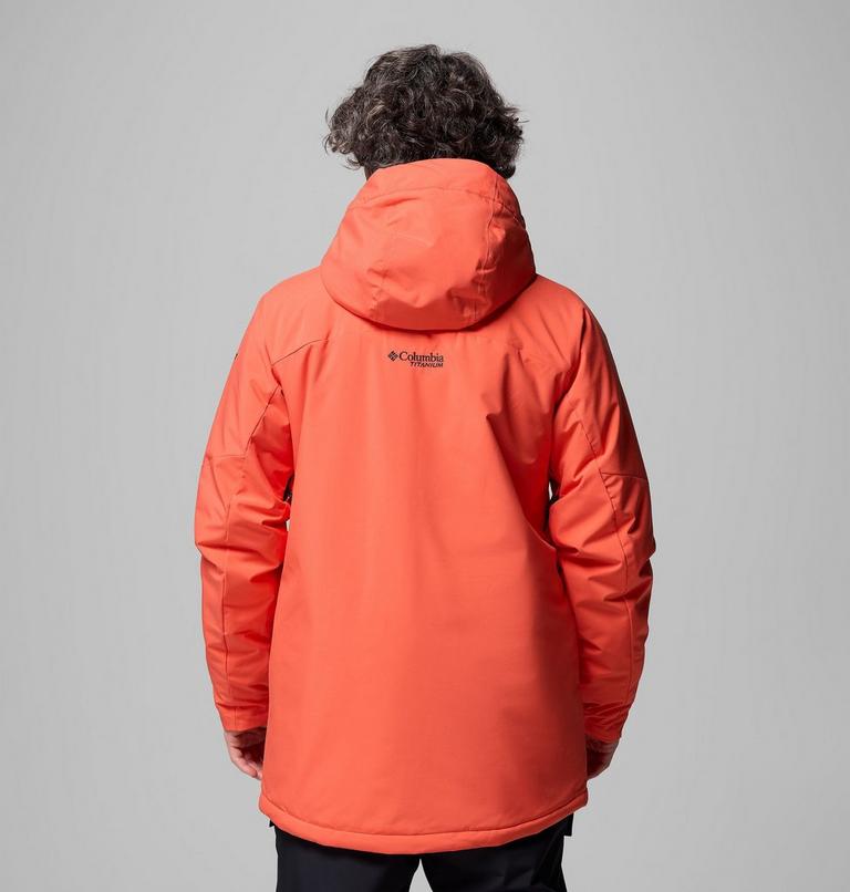 Men's Winter District III Waterproof Ski Jacket, Color: Zing, Black, image 3