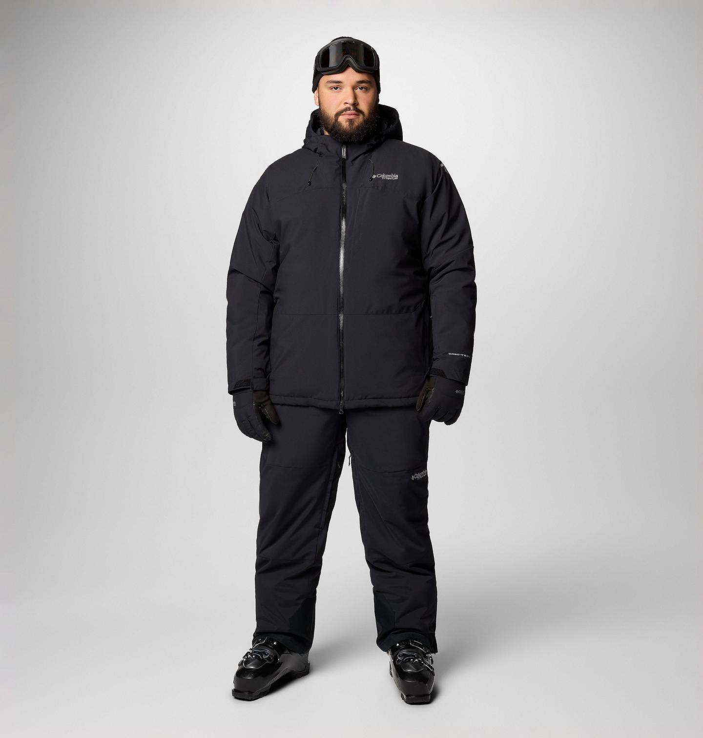 Мужская куртка Columbia Winter District III Jacket -Big, цвет: Чёрный — фото 2