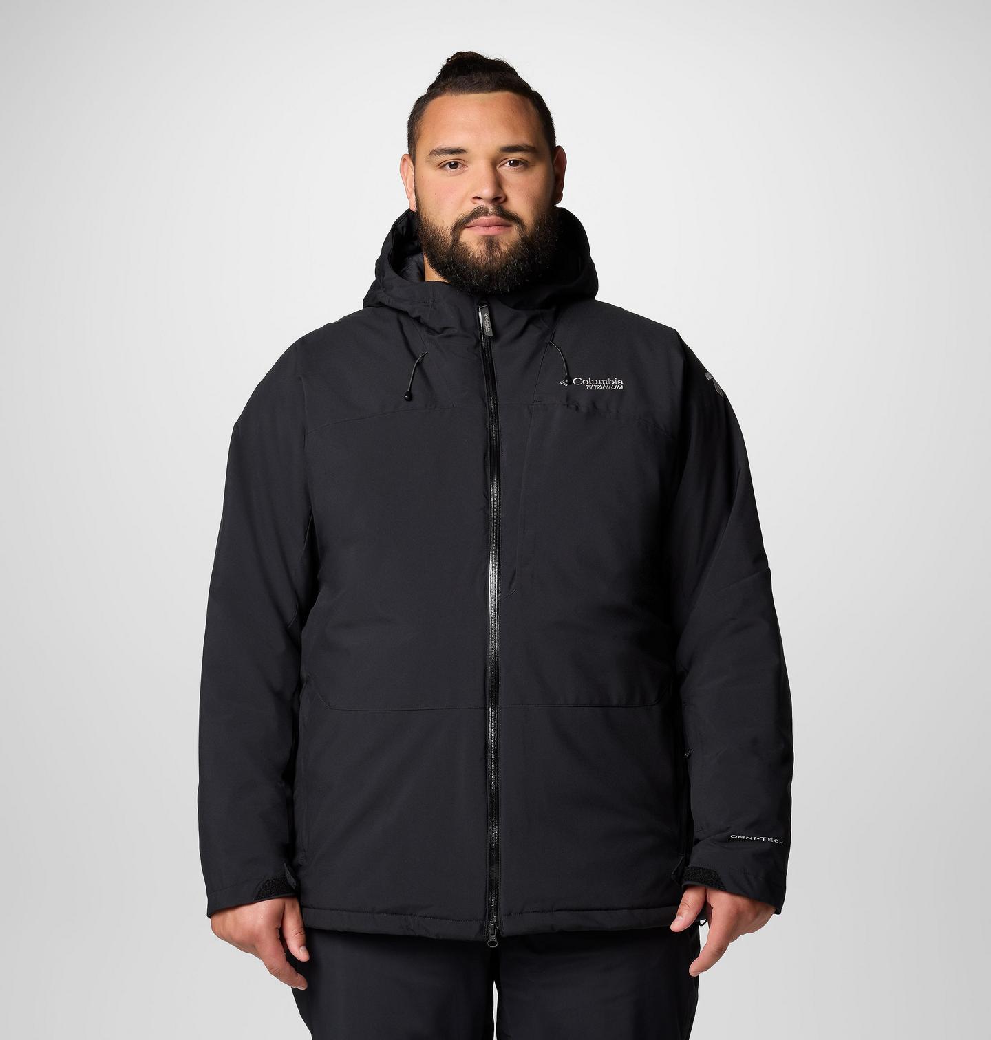 Мужская куртка Columbia Winter District III Jacket -Big, цвет: Чёрный — фото 1