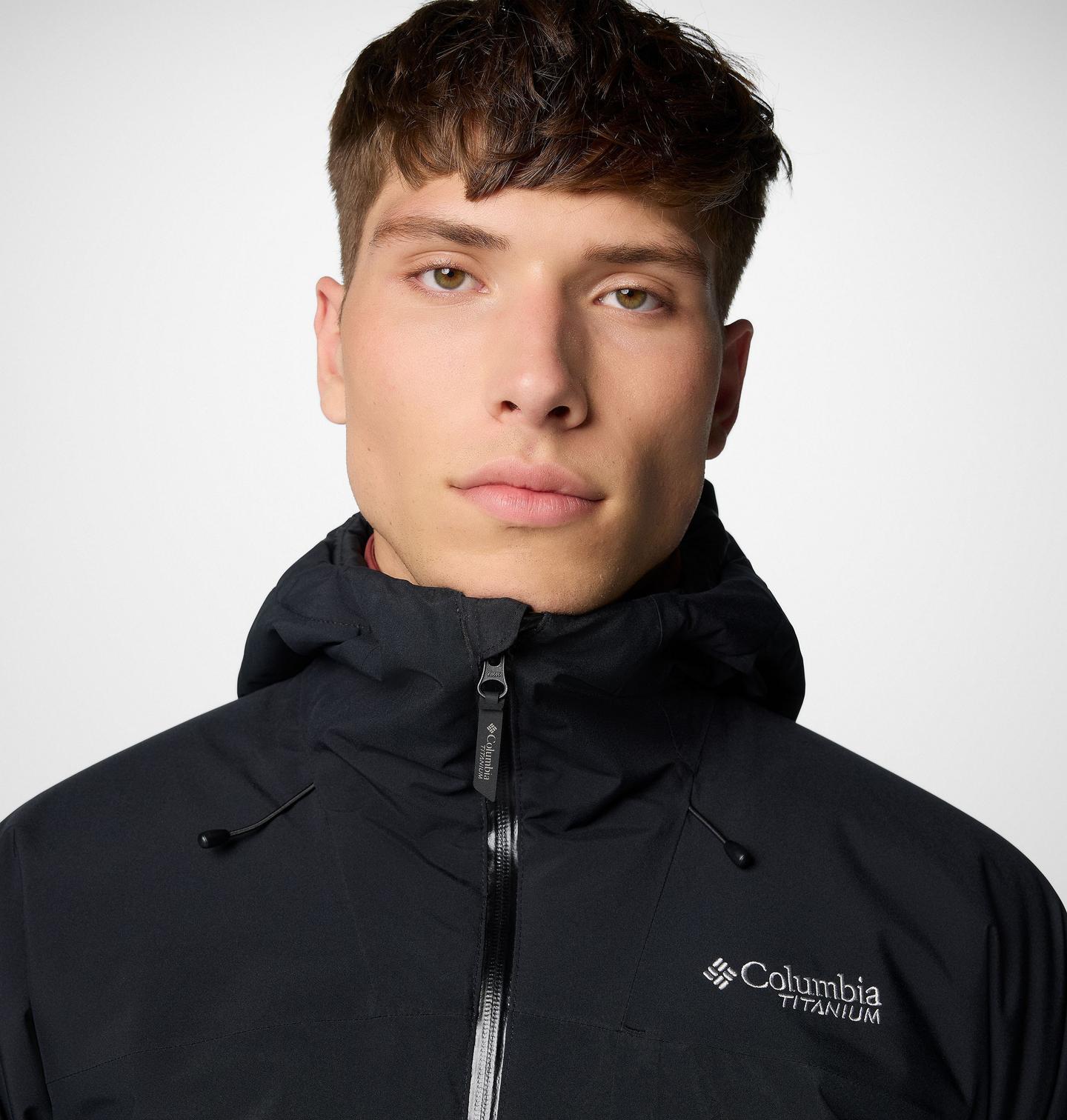 Мужская куртка Columbia Winter District III Jacket - Tall, цвет: Чёрный — фото 3