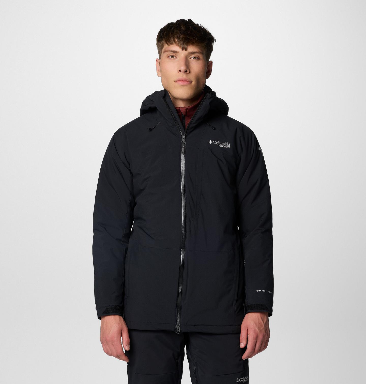 Мужская куртка Columbia Winter District III Jacket - Tall, цвет: Чёрный — фото 1