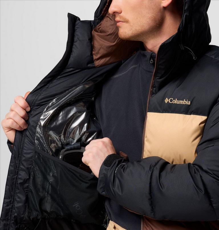 Men's Slope Style Insulated Ski Jacket, Color: Black, Canoe, Tobacco, image 5