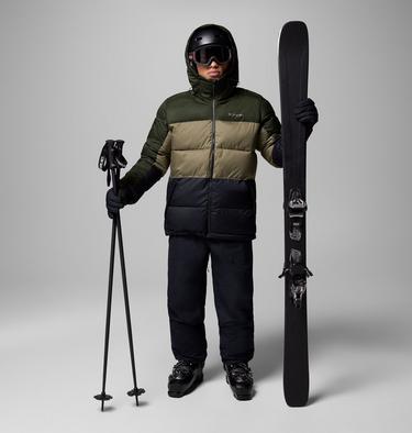 Veste de Ski Isolée Slope Style Homme, Color: Greenscape, Stone Green, Black, image 6