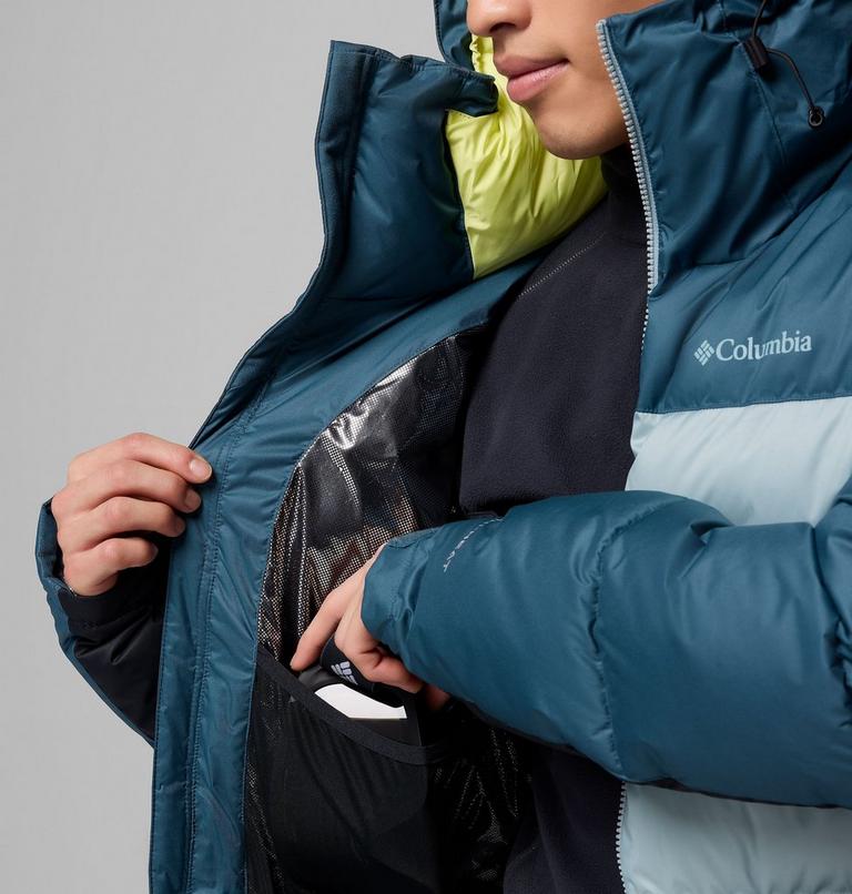Men's Slope Style Insulated Ski Jacket, Color: Everblue, Crushed Blue, Black, image 5