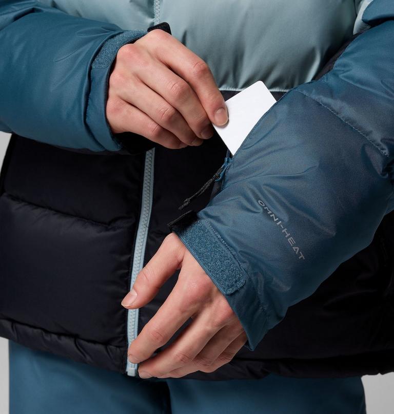 Men's Slope Style Insulated Ski Jacket, Color: Everblue, Crushed Blue, Black, image 10