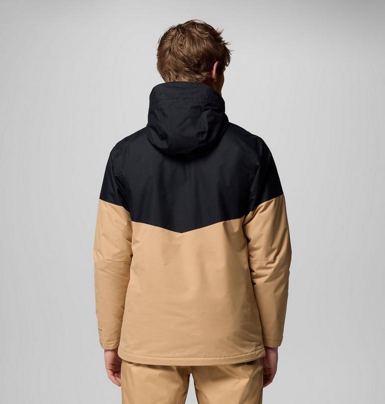 Men's Last Tracks II Ski Jacket, Color: Canoe, Black, image 3
