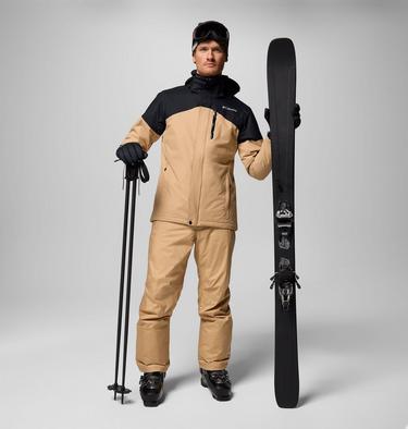 Men's Last Tracks II Ski Jacket, Color: Canoe, Black, image 4