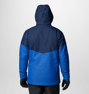 Men's Last Tracks II Ski Jacket, Color: Mountain Blue, Collegiate Navy, image 10