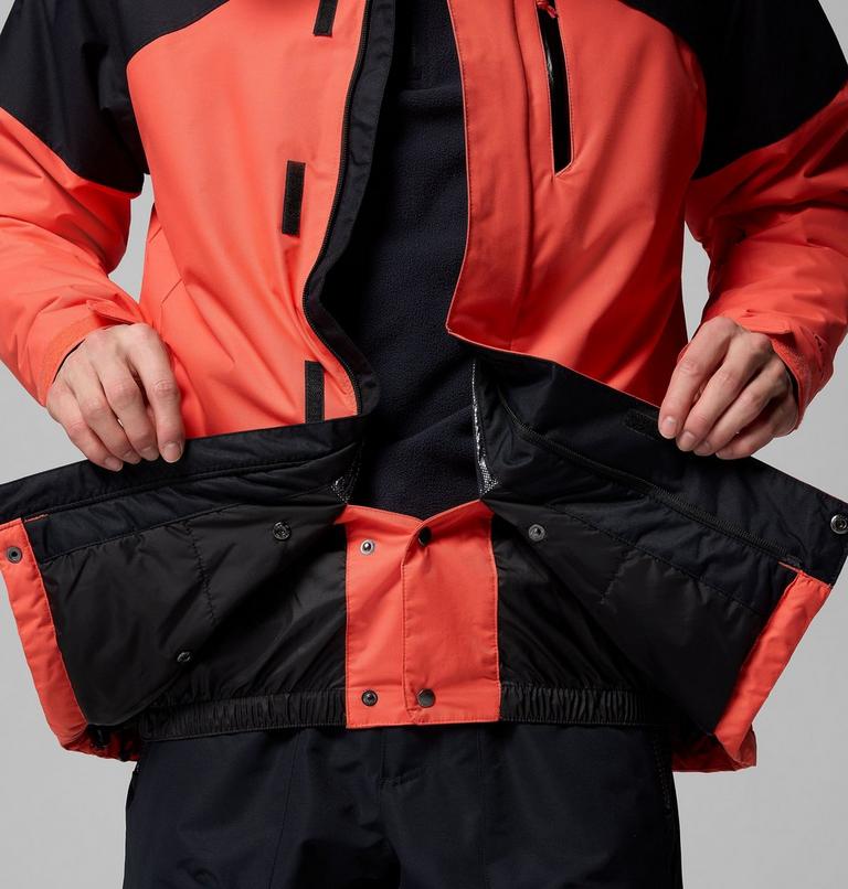Men's Last Tracks II Ski Jacket, Color: Zing, Black, image 6
