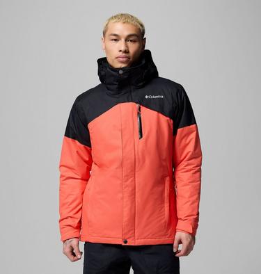 Men's Last Tracks II Ski Jacket, Color: Zing, Black, image 1