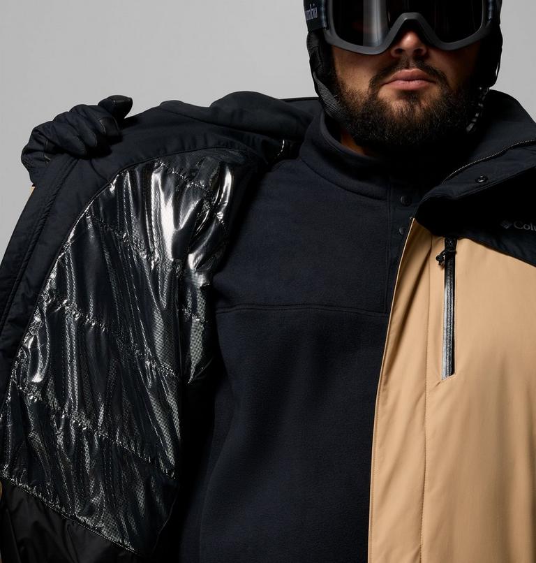 Men's Last Tracks II Waterproof Insulated Ski Jacket - Extended Size, Color: Canoe, Black, image 5