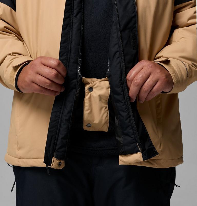 Men's Last Tracks II Waterproof Insulated Ski Jacket - Extended Size, Color: Canoe, Black, image 6