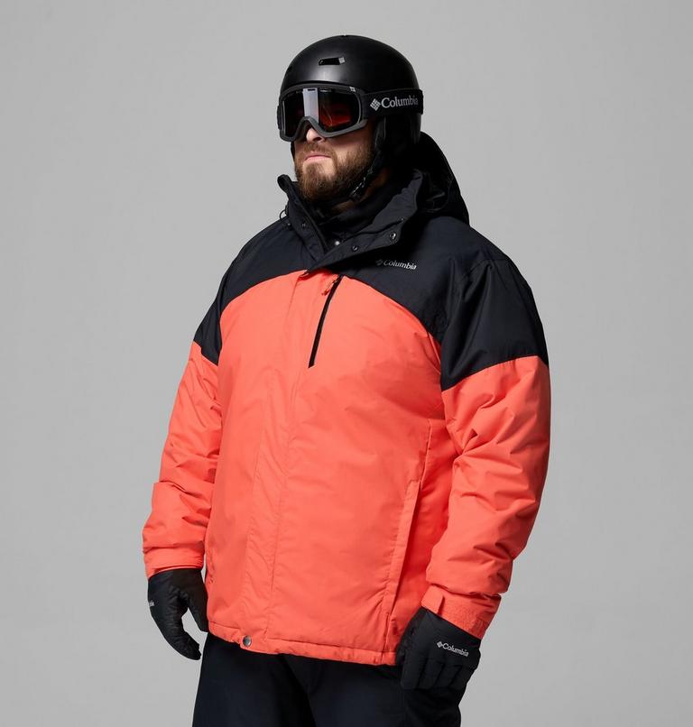 Men's Last Tracks II Waterproof Insulated Ski Jacket - Extended Size, Color: Zing, Black, image 4