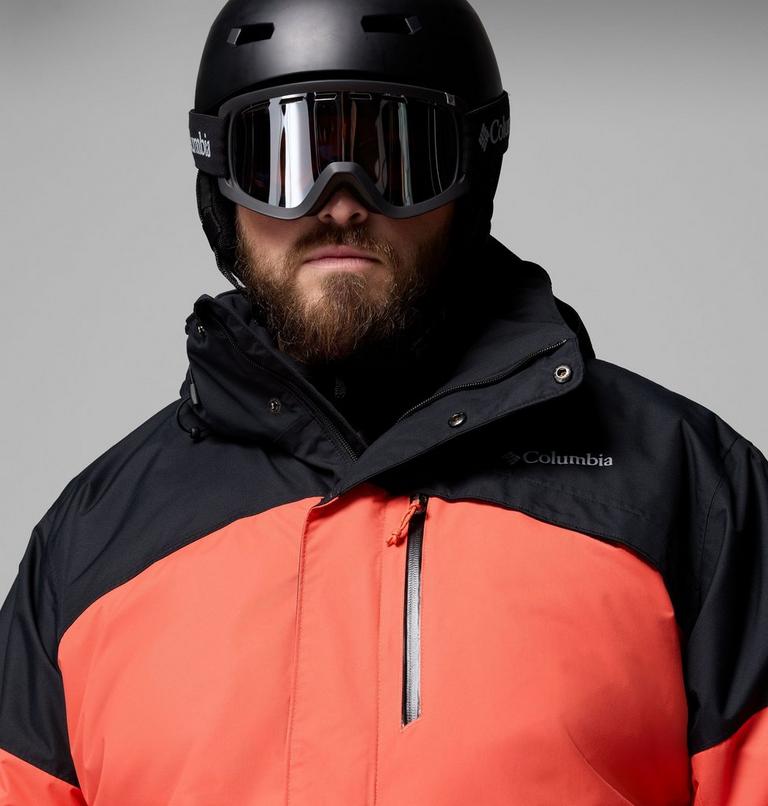 Men's Last Tracks II Waterproof Insulated Ski Jacket - Extended Size, Color: Zing, Black, image 7