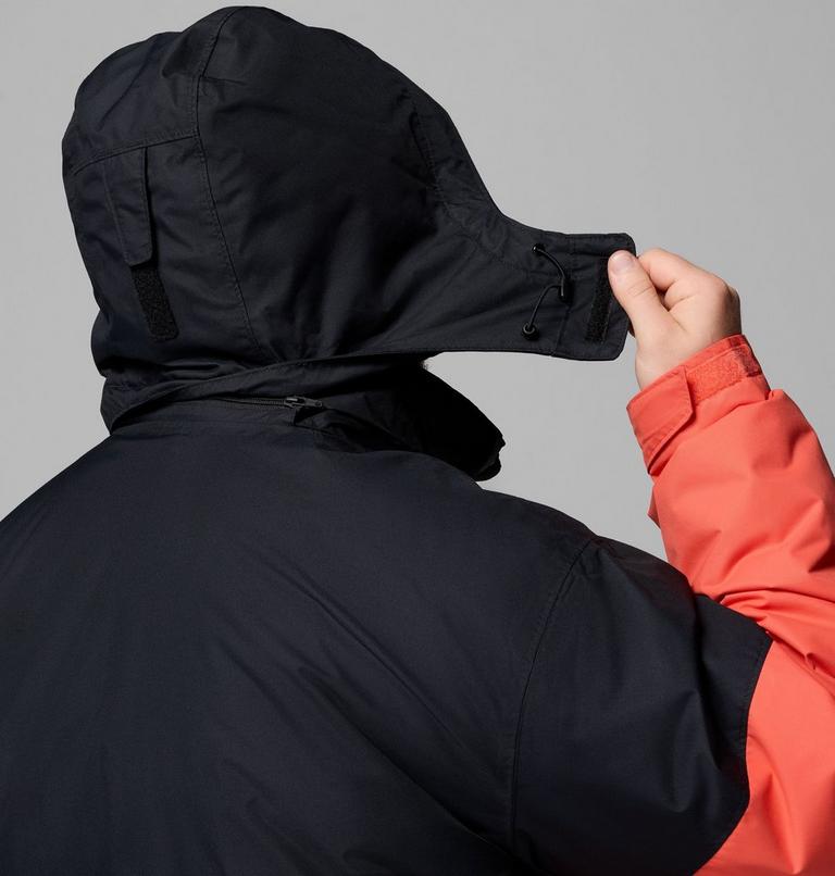Men's Last Tracks II Waterproof Insulated Ski Jacket - Extended Size, Color: Zing, Black, image 10