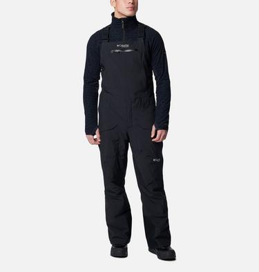Men's Highland Summit II Waterproof Ski Bib, Color: Black, Black, image 1