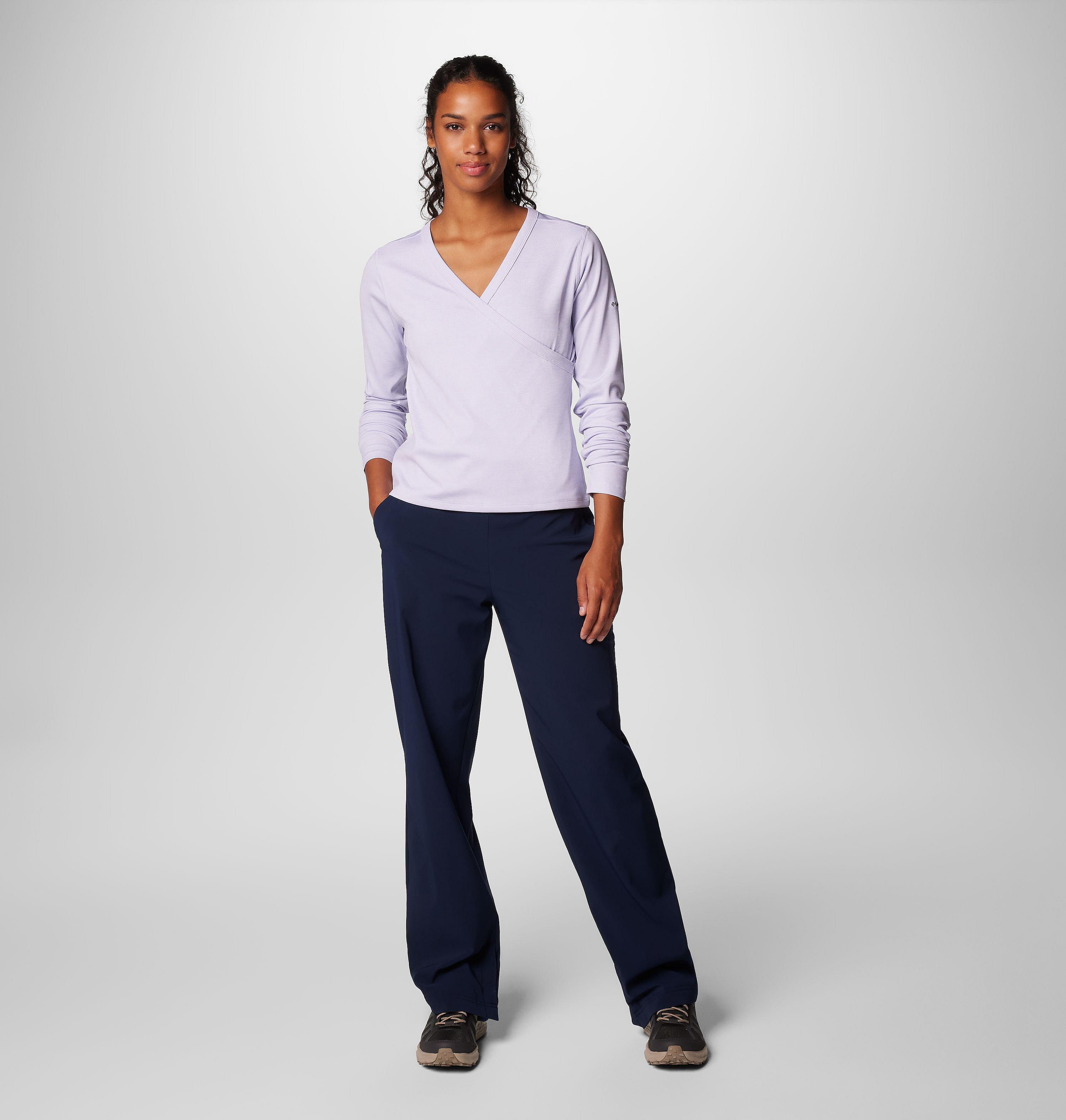 Women's Boundless Days Knit V-Neck Long Sleeve Shirt 3