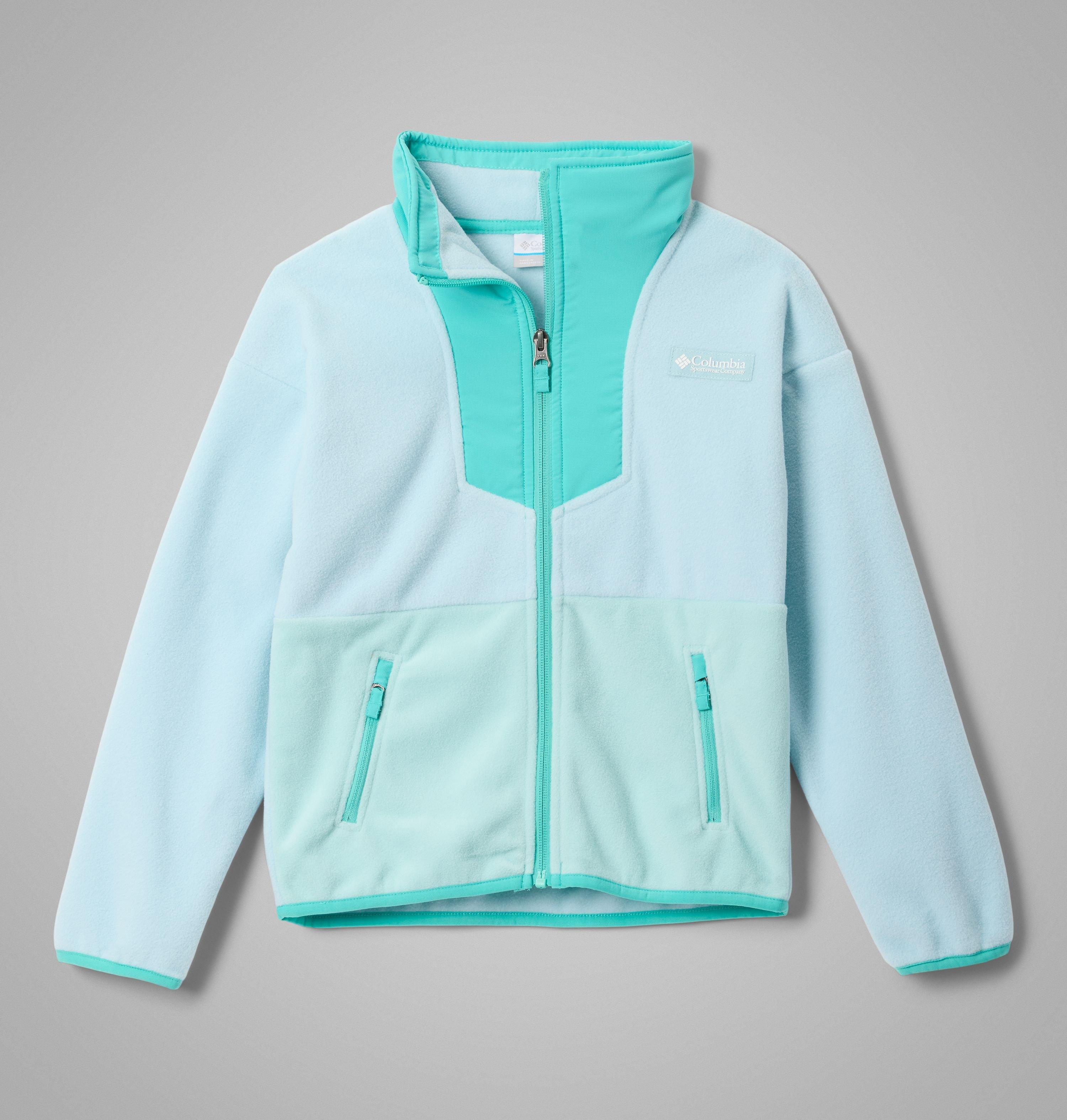 Columbia Sportswear Unisex Blue Columbia - Youth Sequoia Grove™ Fleece Jacket - Marine Light, Dolphin, Spray Junior Xl Size (18 Years)