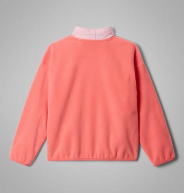 Youth Sequoia Grove Fleece Jacket, Color: Hot Coral, Satin Pink, image 12