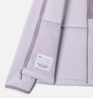 Youth Fast Trek IV Fleece Jacket, Color: Lavender Pearl, Shale Purple, image 6