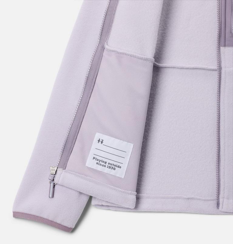 Youth Fast Trek IV Fleece Jacket, Color: Lavender Pearl, Shale Purple, image 3
