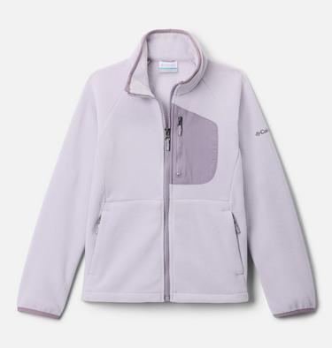 Youth Fast Trek IV Fleece Jacket, Color: Lavender Pearl, Shale Purple, image 3